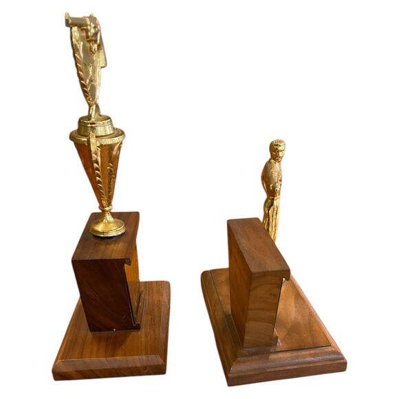 Vintage 1964 Old Trails CF Pistol Shooting Trophies Revolver Figure Trophy - Picture 8 of 9